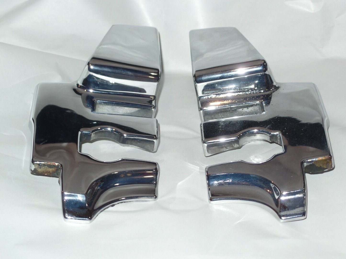 SL Chrome Covers 380sl 560sl 560 420 latch hinge top W107 1076930335 1076930435