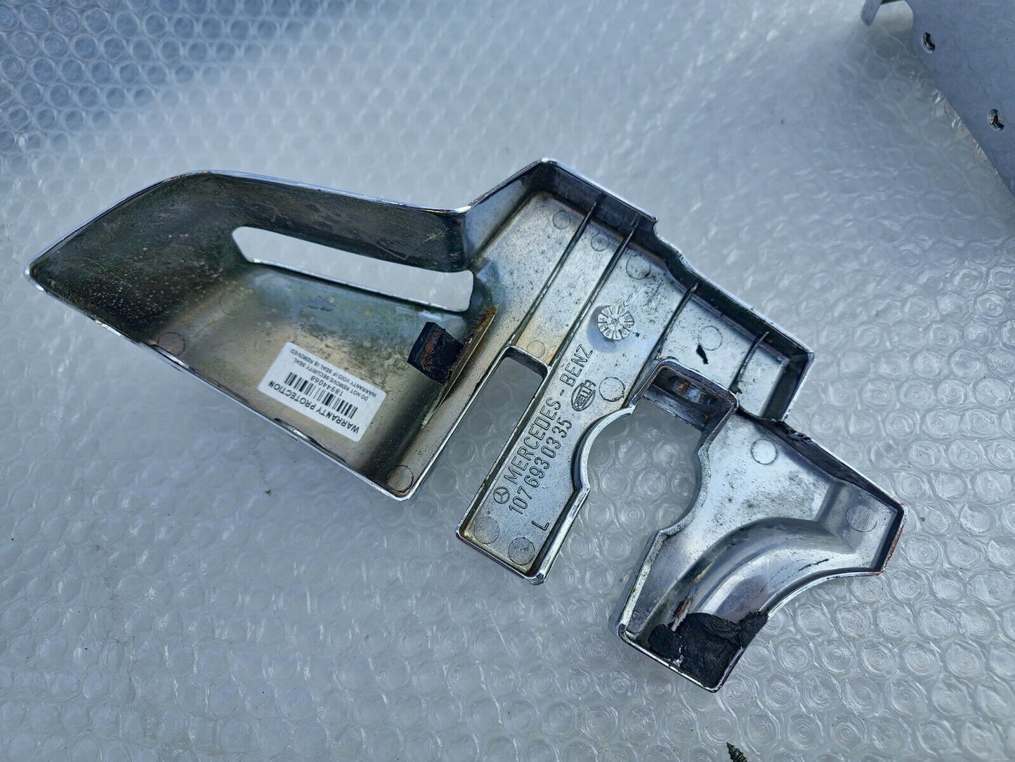 SL Chrome Covers 380sl 560sl 560 420 latch hinge top W107 1076930335 1076930435