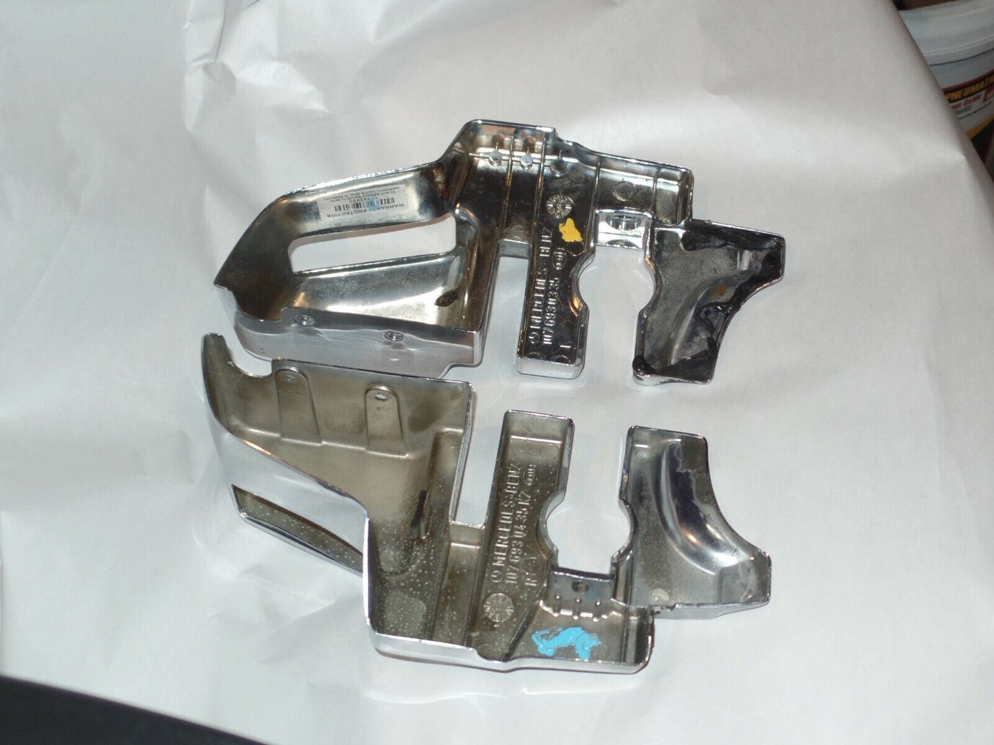 SL Chrome Covers 380sl 560sl 560 420 latch hinge top W107 1076930335 1076930435