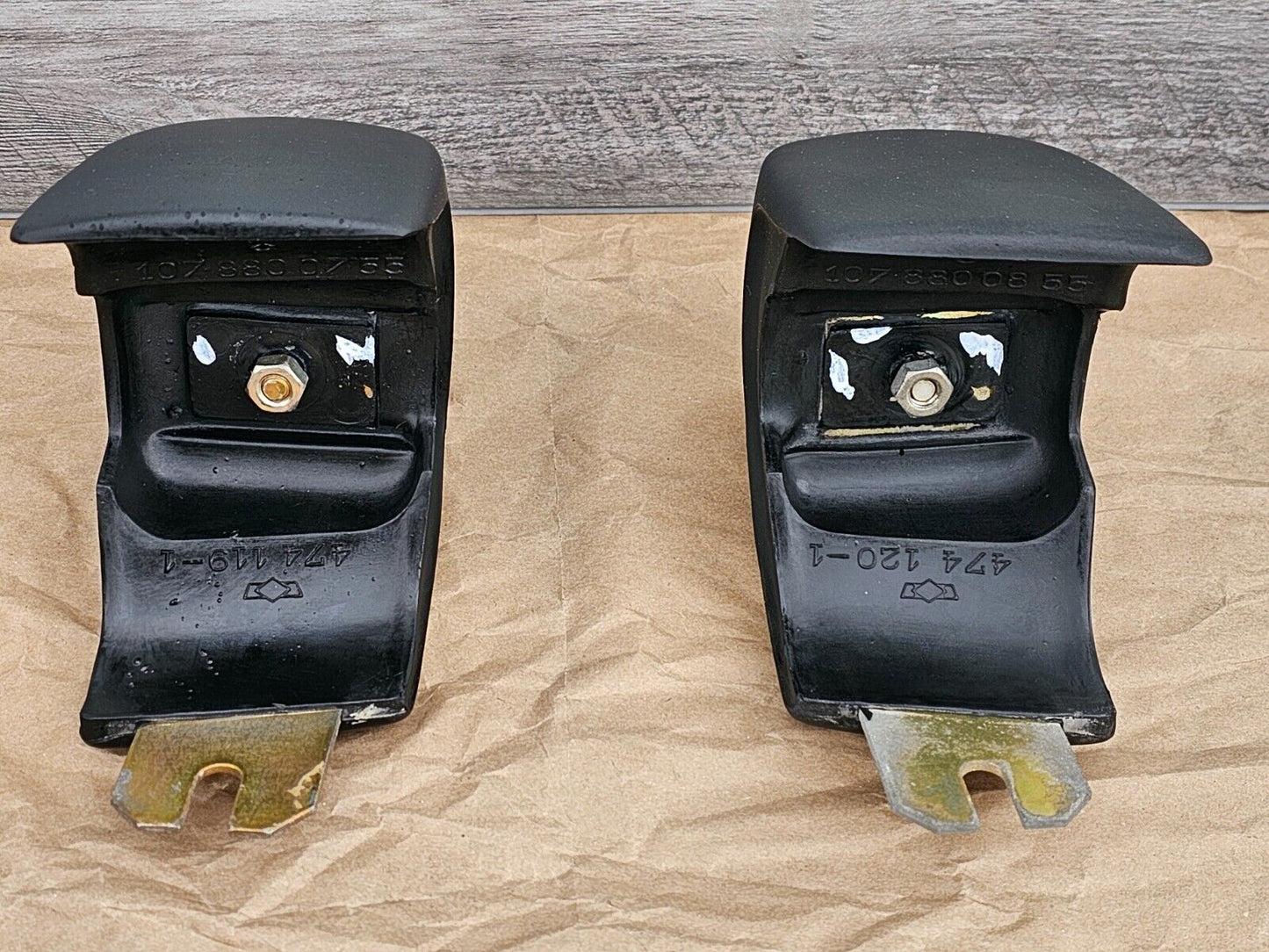 Mercedes SL front bumper guard pair 1078800755 1078800855 380 450 560 w107 r107