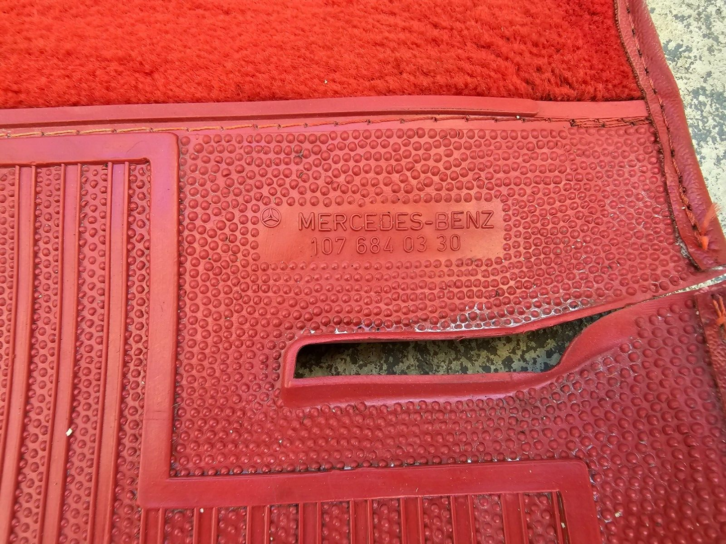 Mercedes SL Mat carpet 450sl 560sl 107 380 450 R107 driver w107 380sl r107