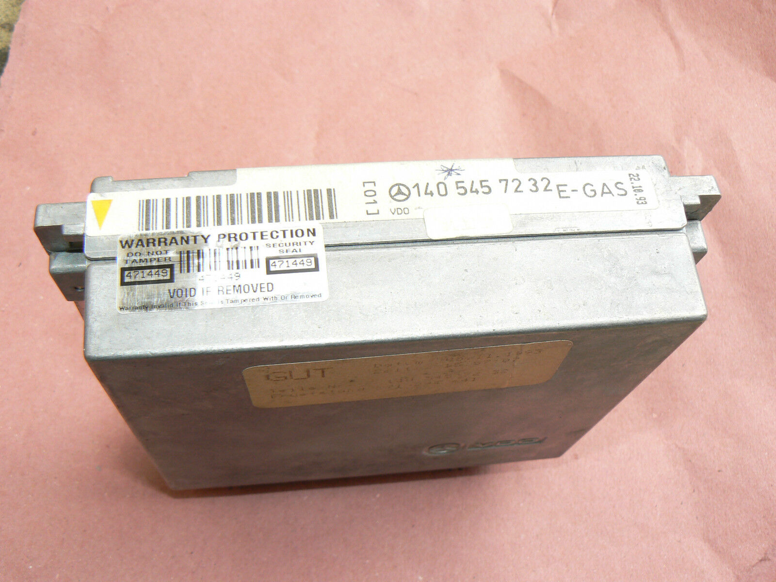 Mercedes S E-Gas Control Module S500 SEL 500sel 500 140 1405457232 VDO e Gas
