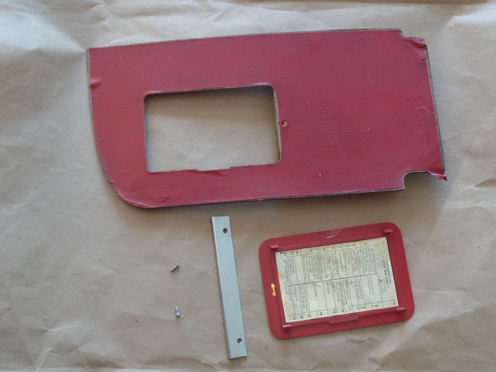 Mercedes sl W107 fuse panel cover 450 380 560 slc 107 450sl 380sl 560sl 450slc