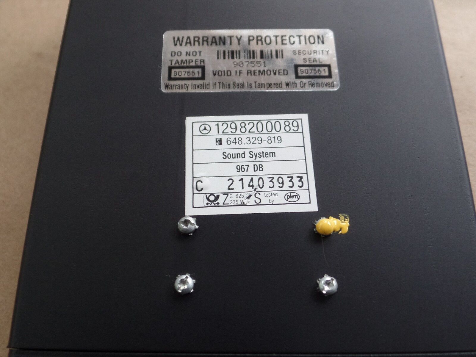 MERCEDES SL 1298200089 Sound System Amplifier 300 500 sl500 300sl 600 r129 